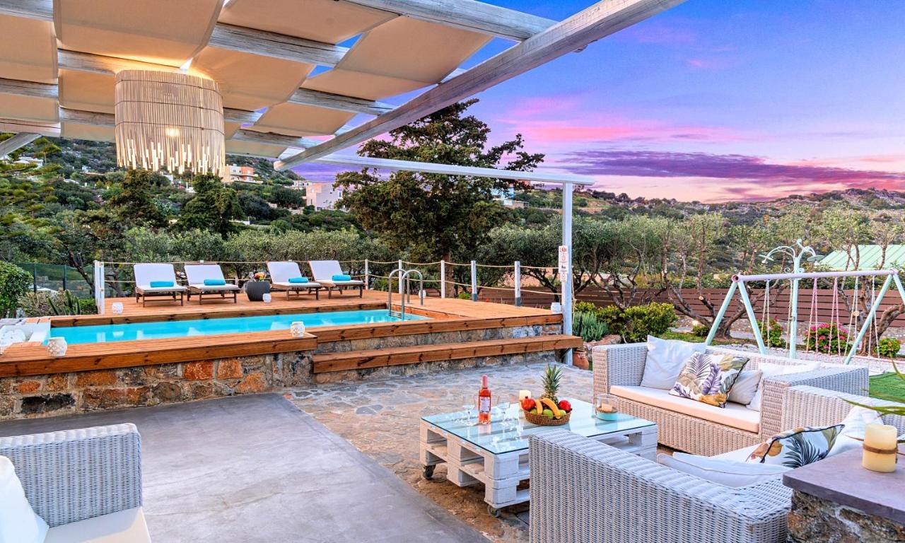 Cretan Lodge Heated Pool Ágios Nikólaos 외부 사진