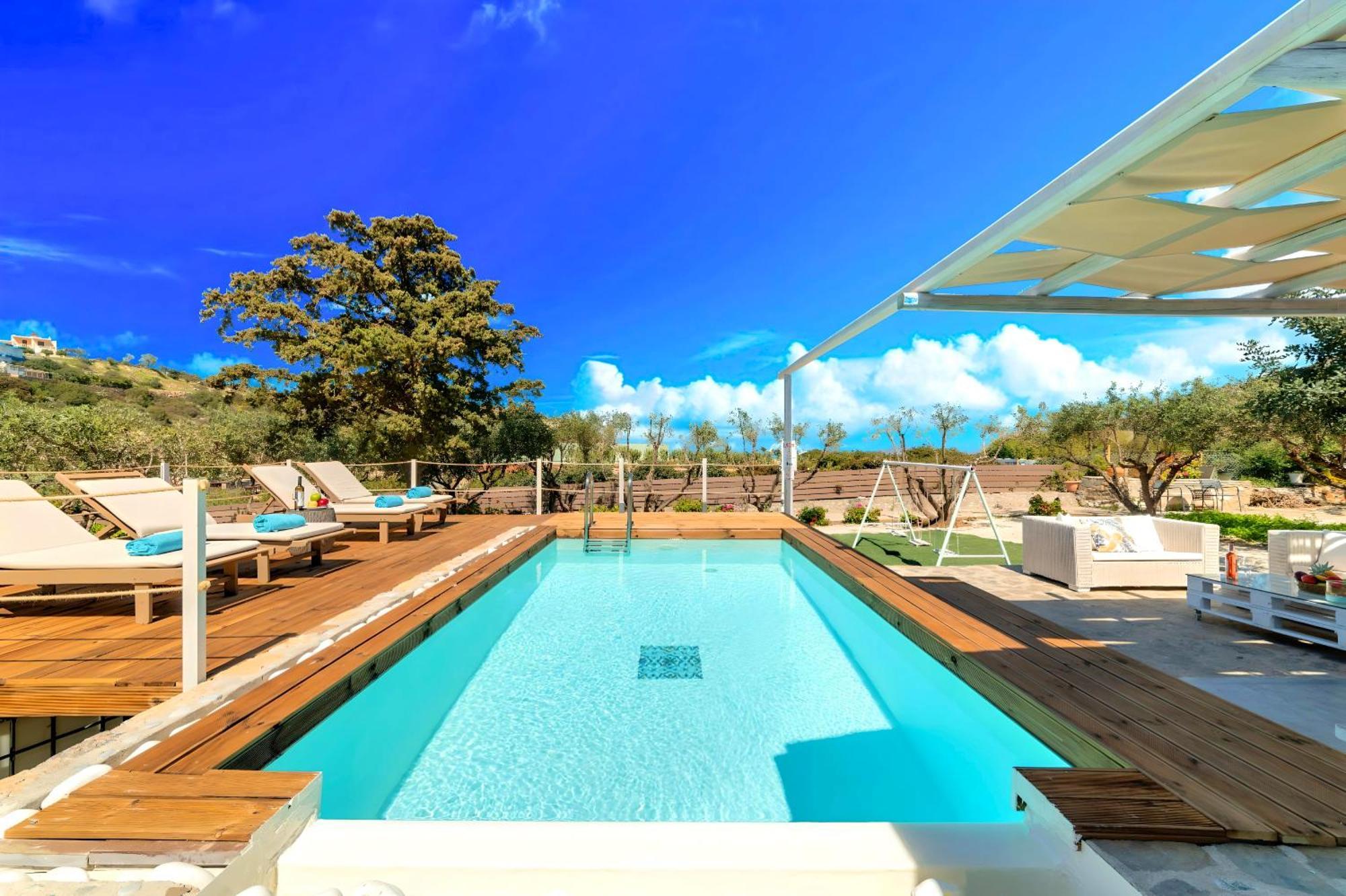 Cretan Lodge Heated Pool Ágios Nikólaos 외부 사진